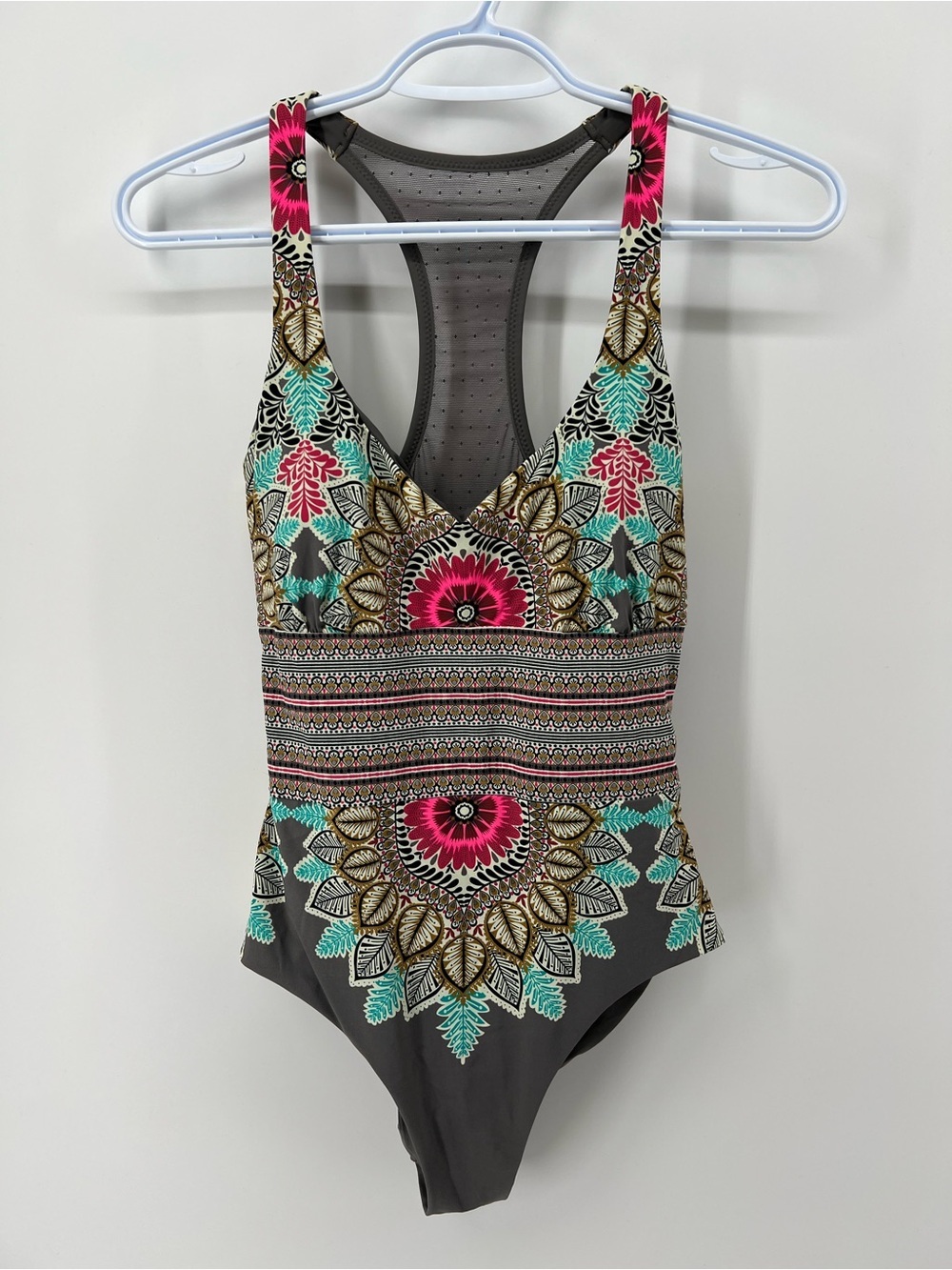 Red Carter Women’s Small Bohemian Boho Mosaic One-Piece Swimsuit